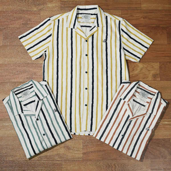 Striped Short Sleeve Shirt：for wholesale