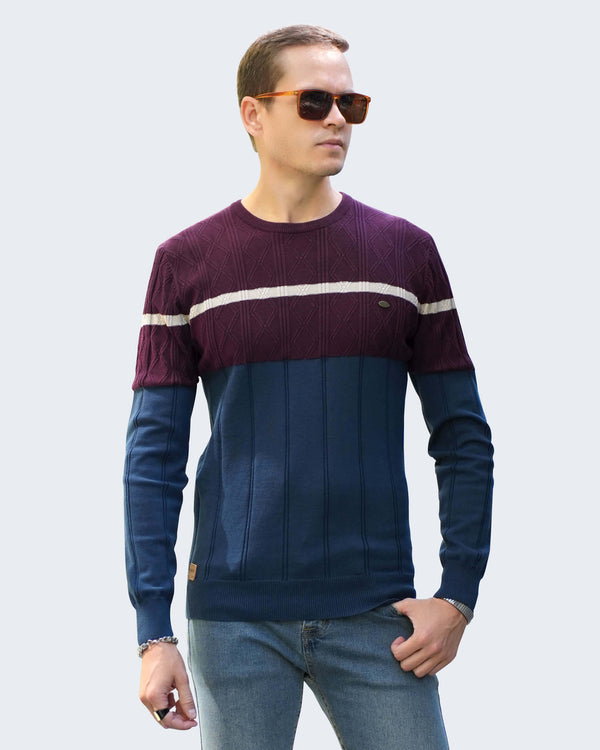 Striped Crew Neck Sweater：for wholesale