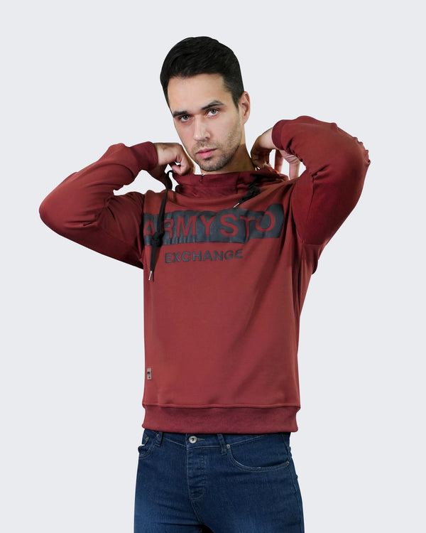 turtleneck hooded sweatshirt：for wholesale