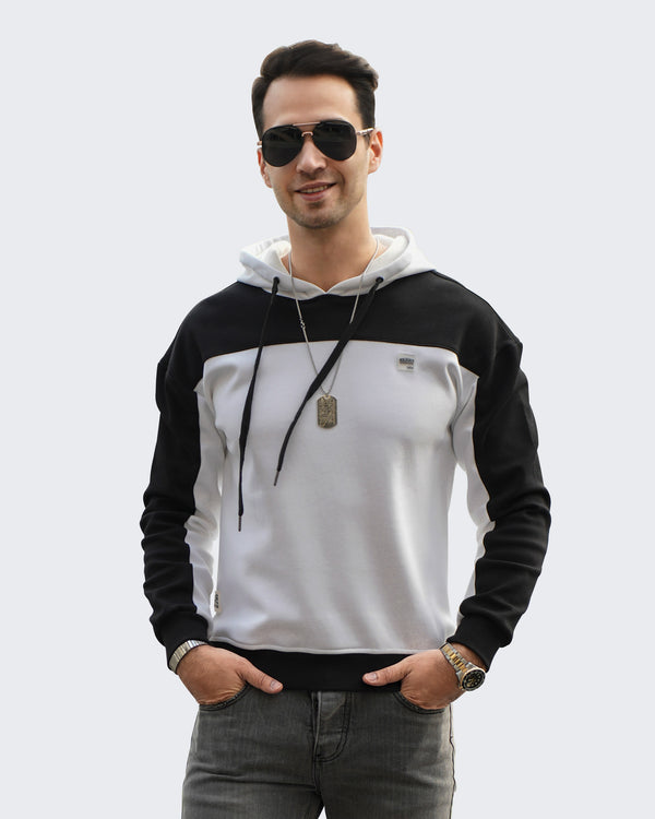 Colorblocked Hooded Sweatshirt：for wholesale